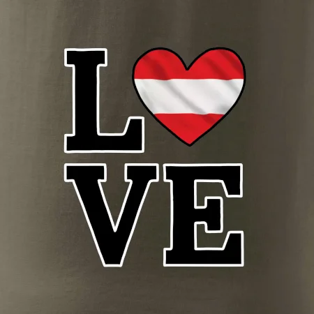 Love Rakúska vlajka