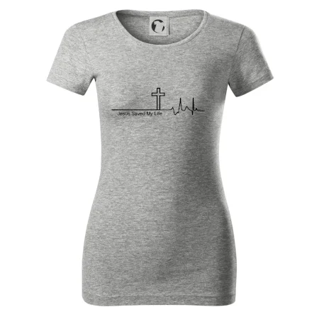 Jesus Saved My Life kríž ekg
