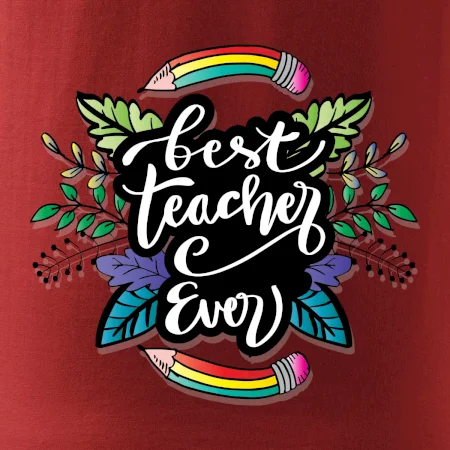 Farebné ceruzky best teacher ever