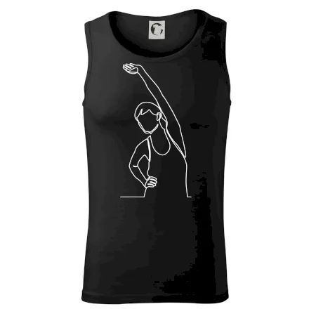 Preťahujúca sa žena jedným ťahom