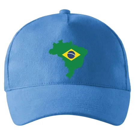 Brazília vlajka v mape