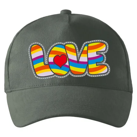 Love nápis dúhový