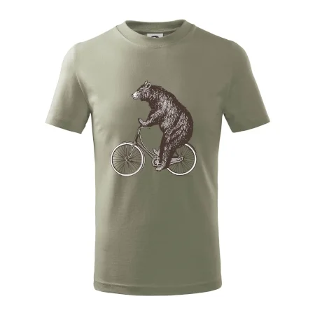 Medveď na bicykli