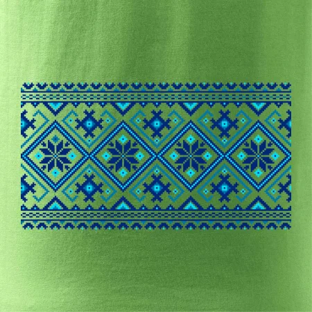 Ukrajinský vzor - modrý