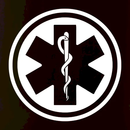 Rescue logo samostatné guľaté