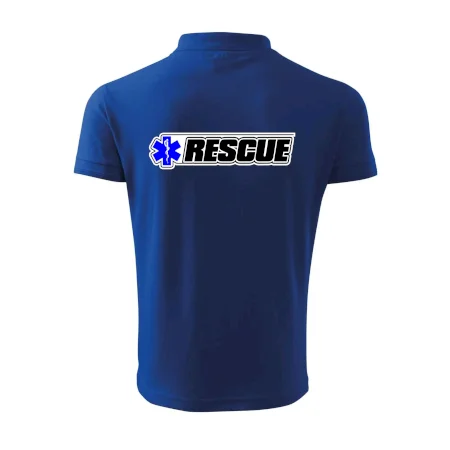 Záchranár rescue kríž modrý