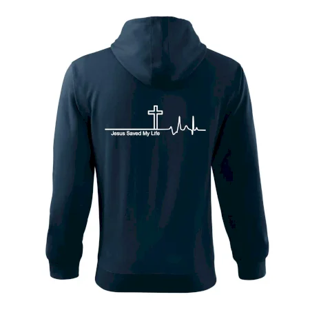Jesus Saved My Life kríž ekg