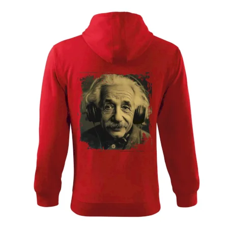 Albert Einstein so slúchadlami