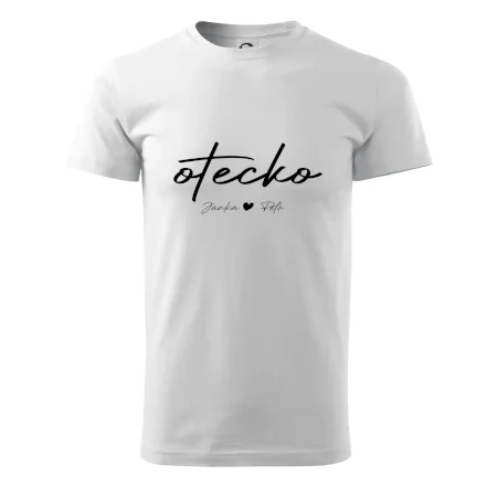 Otecko - tričko s menami deti