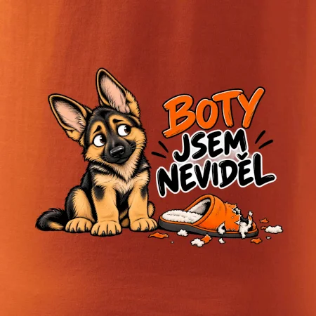 Boty jsem neviděl - štěně vlčáka