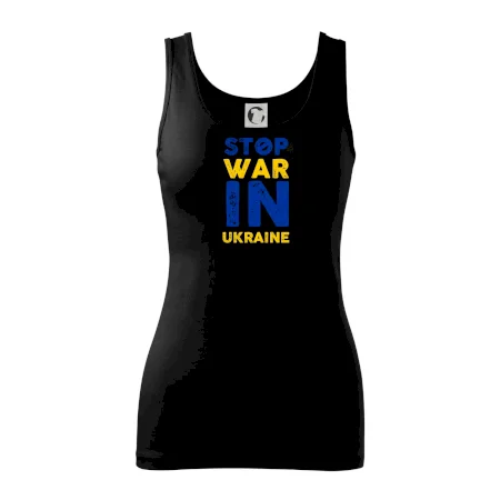 Farebný nápis Stop war in ukraine