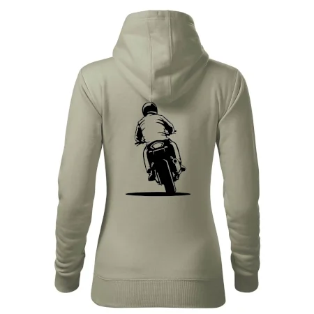 Motorkář na zádech - silnice