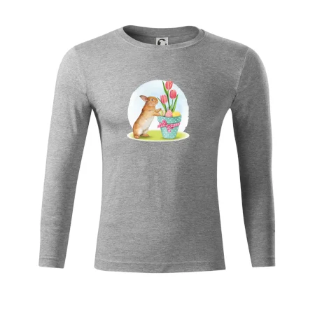 Veľkonočný zajačik tulipány