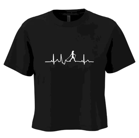EKG nordic walking žena