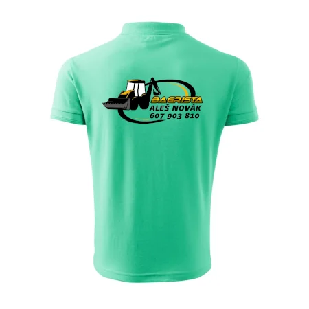 Bagrista v kruhu - vlastný nápis