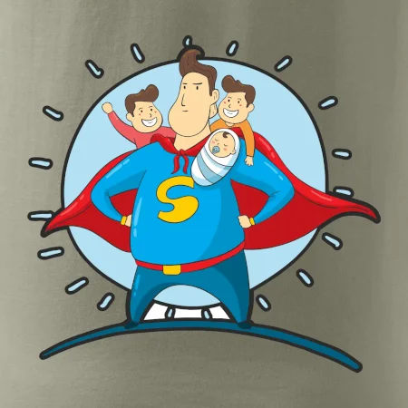 Táta superman - kluk, kluk a dítě