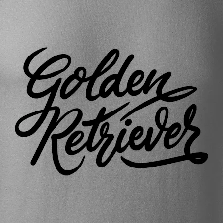 Golden retriever - nápis okrasný