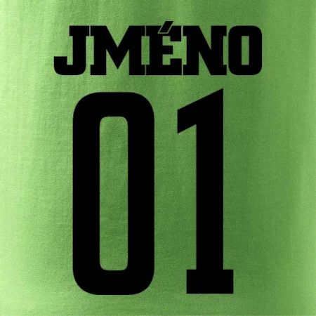 Futbalový dres - vlastné meno a číslo