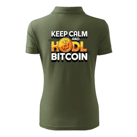3D nápis Keep Calm and HODL Bitcoin