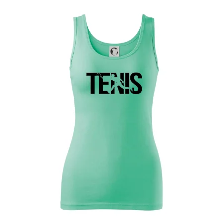 Tenis nápis silueta