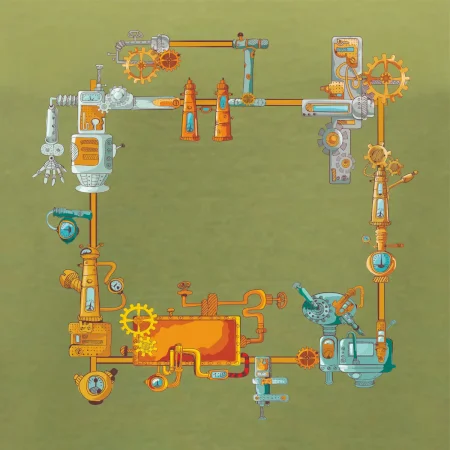 Steampunk farebná zostava