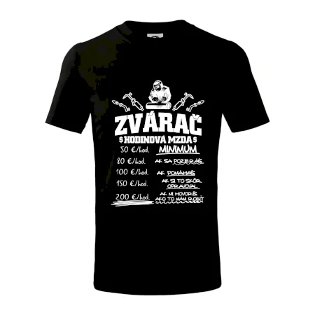 Hodinová mzda zvárač
