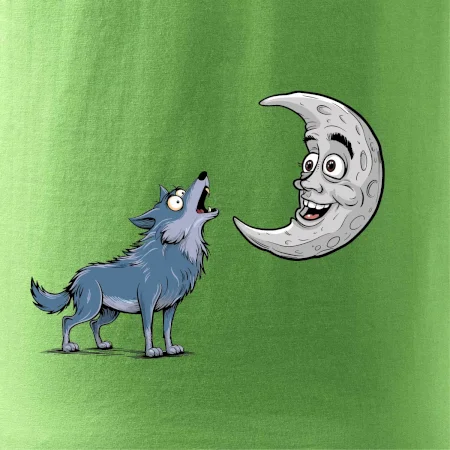 Parové tričko - Vlk a mesiac
