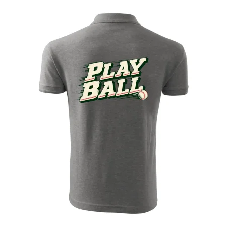 Play ball retro sportovní nápis