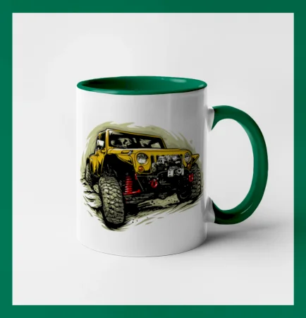 Žltý offroad s navijakom