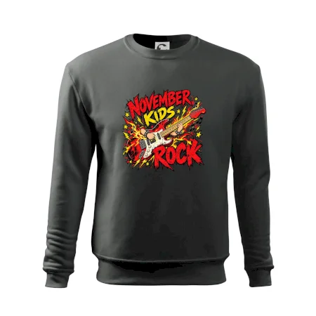 Rocková novembrová gitara s detskými rukami
