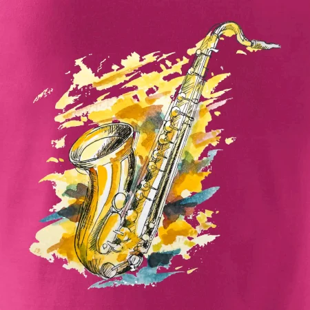 Saxofón maľovaný