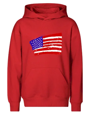 Americká vlajka ohnutá