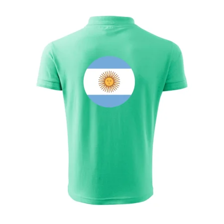 Argentína vlajka guľatá