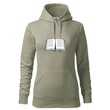 Kniha čiernobiela otvorená s textom