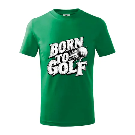 Born to golf černobílý drsný potisk