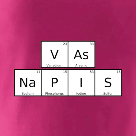 Vlastný nápis - periodická tabuľka