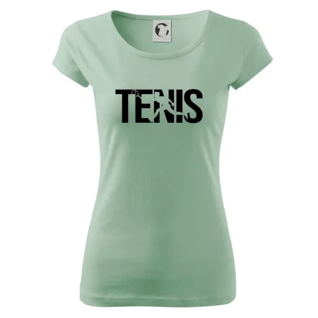 Tenis nápis silueta