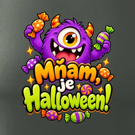Mňam je Halloween cukríkové strašidlo