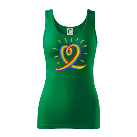 Srdce pride dúha kreslená