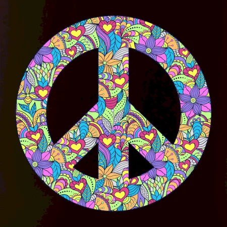 Peace symbol mandela