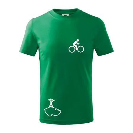 Mapa ČR + kolo na prsu