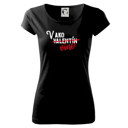V ako Valentín víno