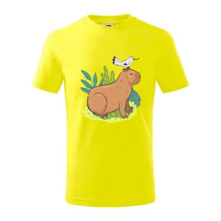 Kapybara a vtáčik