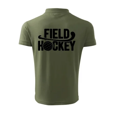 Field hockey loptička a nápis