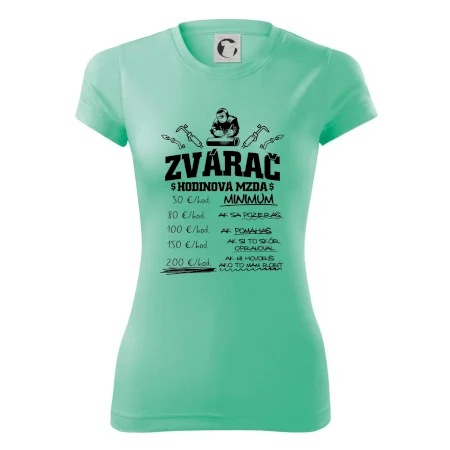 Hodinová mzda zvárač