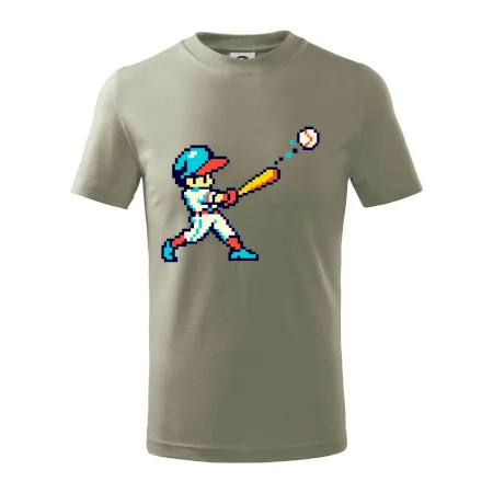 Baseballový hráč pixel art