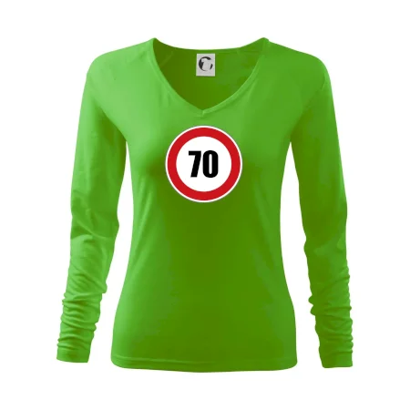 Dopravná značka - obmedzenie rýchlosti 70