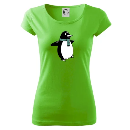 Tučniak so zeleným šálom