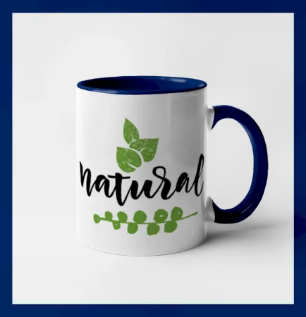 Natural - nápis v listoch