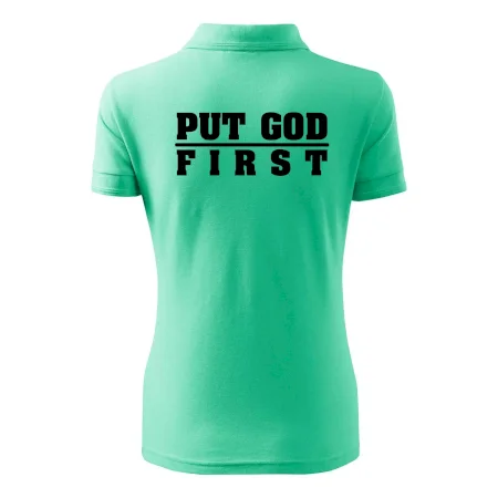 Put God first hrubý nápis